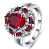Luxury  Designer Lab Created Ruby Sapphire Rings - Rings Universe