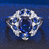 Luxury  Designer Lab Created Ruby Sapphire Rings - Rings Universe