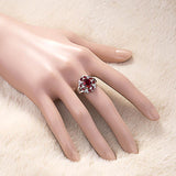 Luxury  Designer Lab Created Ruby Sapphire Rings - Rings Universe