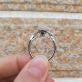 Dazzling 2 Pcs 1.7Ct Pear Shape Sona Diamond Ring Sets - Rings Universe
