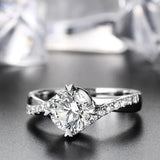 Luxury Round Lab Diamond Wedding Engagement Ring - Rings Universe