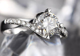 Luxury Round Lab Diamond Wedding Engagement Ring - Rings Universe