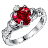 Jewelry With Heart Shaped Amethyst Sapphire Ruby Topaz Rings - Rings Universe