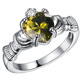 Jewelry With Heart Shaped Amethyst Sapphire Ruby Topaz Rings - Rings Universe