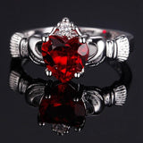 Jewelry With Heart Shaped Amethyst Sapphire Ruby Topaz Rings - Rings Universe