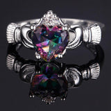 Jewelry With Heart Shaped Amethyst Sapphire Ruby Topaz Rings - Rings Universe