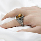 New Silver Natural Tiger Eye High Jewelry Ring - Rings Universe