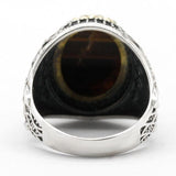 New Silver Natural Tiger Eye High Jewelry Ring - Rings Universe