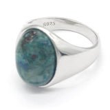 Silver Ring with Natural Phoenix Stone Elegant Ring - Rings Universe