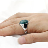 Silver Ring with Natural Phoenix Stone Elegant Ring - Rings Universe