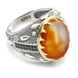 Ocean Onyx Stone Transparent CZ Crystals Ring - Rings Universe