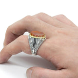 Ocean Onyx Stone Transparent CZ Crystals Ring - Rings Universe
