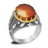 Ocean Onyx Stone Transparent CZ Crystals Ring - Rings Universe