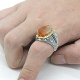 Ocean Onyx Stone Transparent CZ Crystals Ring - Rings Universe