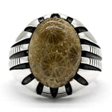 Handmade Precious Coral Ring in Silver - Rings Universe