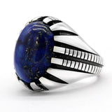 Handmade Silver Lapis Lazuli Ring - Rings Universe