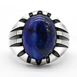 Handmade Silver Lapis Lazuli Ring - Rings Universe