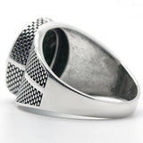 Silver Natural Phoenix Stone Vintage Ring - Rings Universe
