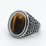 Tiger Eye Stone Charismatic Vintage Ring - Rings Universe