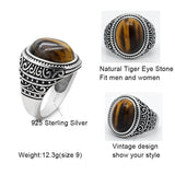 Tiger Eye Stone Charismatic Vintage Ring - Rings Universe