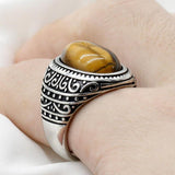 Tiger Eye Stone Charismatic Vintage Ring - Rings Universe