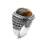 Tiger Eye Stone Charismatic Vintage Ring - Rings Universe