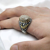 New Handmade Sterling Silver Indian Agate ring - ringsuniverse