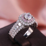 New Arrival Luxury Round Silver AAA CZ Diamonds Ring - ringsuniverse