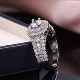 New Arrival Luxury Round Silver AAA CZ Diamonds Ring - ringsuniverse