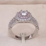 New Arrival Luxury Round Silver AAA CZ Diamonds Ring - ringsuniverse