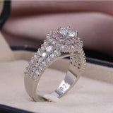 New Arrival Luxury Round Silver AAA CZ Diamonds Ring - ringsuniverse