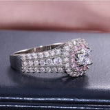 New Arrival Luxury Round Silver AAA CZ Diamonds Ring - ringsuniverse