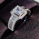 Original Latest Design Silver AAA Zirconia Diamonds Ring - ringsuniverse
