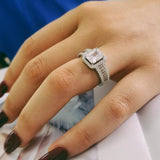 Original Latest Design Silver AAA Zirconia Diamonds Ring - ringsuniverse