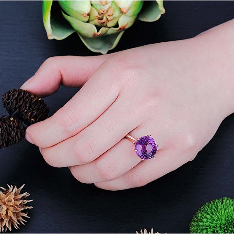92.5% Handmade Natural Amethyst February Birthstone Sterling Silver Ring at  Rs 500/piece in Jaipur