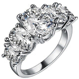 Best Seller, Classic Charming Silver Lab Created Gemstones Ring - ringsuniverse