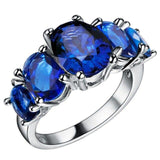 Best Seller, Classic Charming Silver Lab Created Gemstones Ring - ringsuniverse