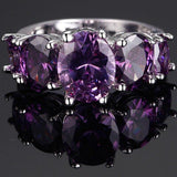 Best Seller, Classic Charming Silver Lab Created Gemstones Ring - ringsuniverse