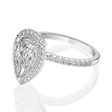 Luxury 3 Carat Moissanite Diamond Wedding Engagement Ring Set - Rings Universe
