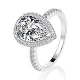 Luxury 3 Carat Moissanite Diamond Wedding Engagement Ring Set - Rings Universe