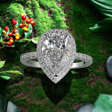 Luxury 3 Carat Moissanite Diamond Wedding Engagement Ring Set - Rings Universe