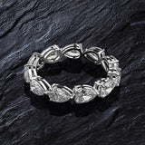 Luxury 3 Carat Moissanite Diamond Wedding Engagement Ring Set - Rings Universe