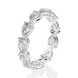 Luxury 3 Carat Moissanite Diamond Wedding Engagement Ring Set - Rings Universe
