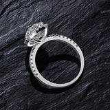 Luxury 3 Carat Moissanite Diamond Wedding Engagement Ring Set - Rings Universe
