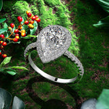 Luxury 3 Carat Moissanite Diamond Wedding Engagement Ring Set - Rings Universe