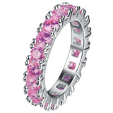 Delicate Jewelry Amethyst Powder Crystal Zircon Rings - Rings Universe