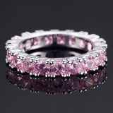 Delicate Jewelry Amethyst Powder Crystal Zircon Rings - Rings Universe