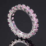 Delicate Jewelry Amethyst Powder Crystal Zircon Rings - Rings Universe