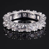 Delicate Jewelry Amethyst Powder Crystal Zircon Rings - Rings Universe