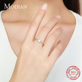 Classic Silver Emerald cut AAA+ Quality CZ Diamond Ring - Rings Universe